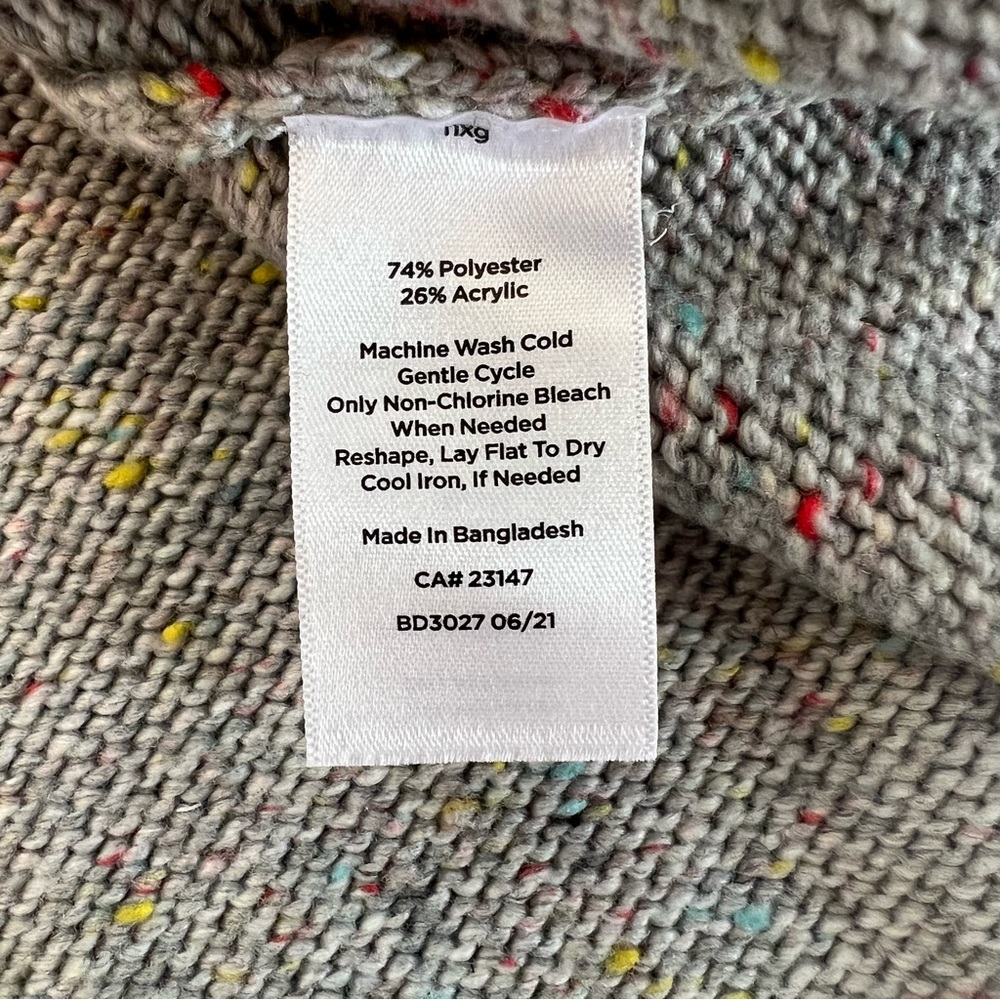 Talbots Plus Size 2x Gray W/ Micro Multicolor Spr… - image 7